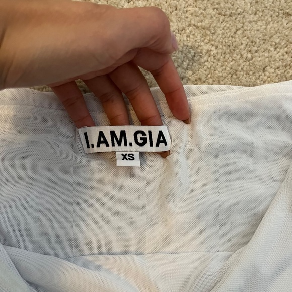 I.AM.GIA Quartz mesh off-the-shoulder top - Picture 5 of 7